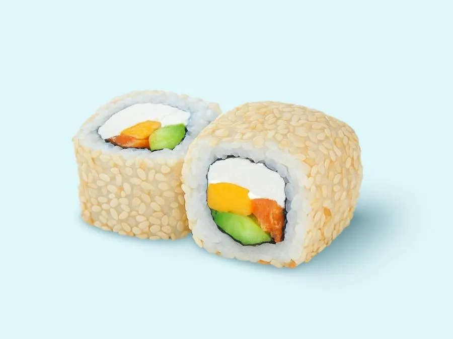 Лосось копченый в кунжуте