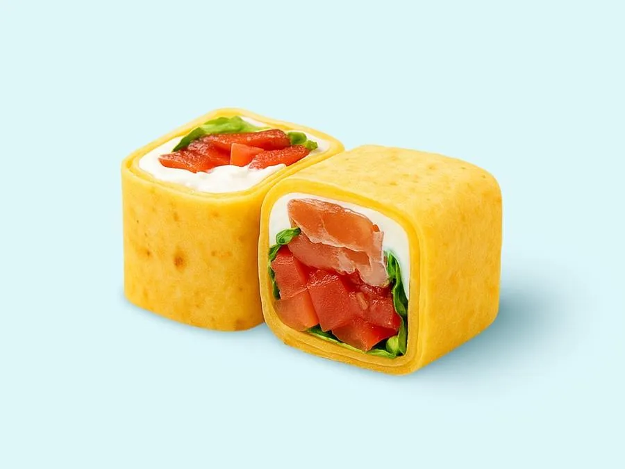 Тортилья с копченым лососем 