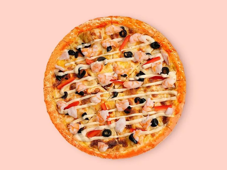 Пицца с креветкой