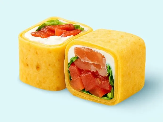 Тортилья с копченым лососем 