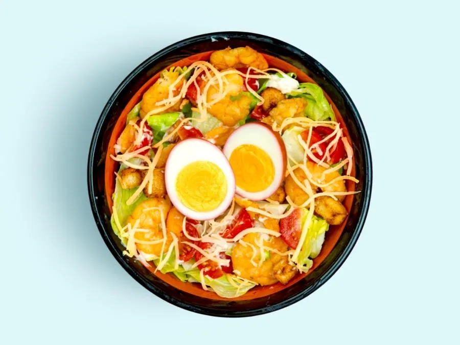 Салат Цезарь с креветкой