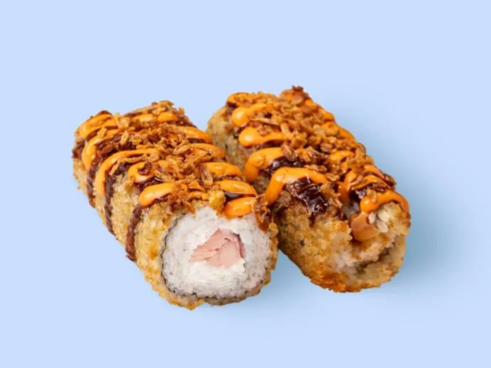 Ролл дог с курицей и беконом